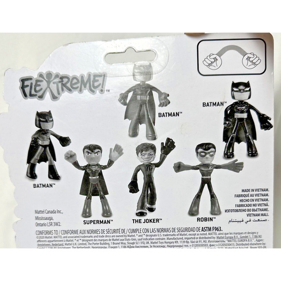 Justice‎ League DC Flextreme! Superman 7" Bendable Figure Mattel New NIB Sealed - Picture 7 of 7